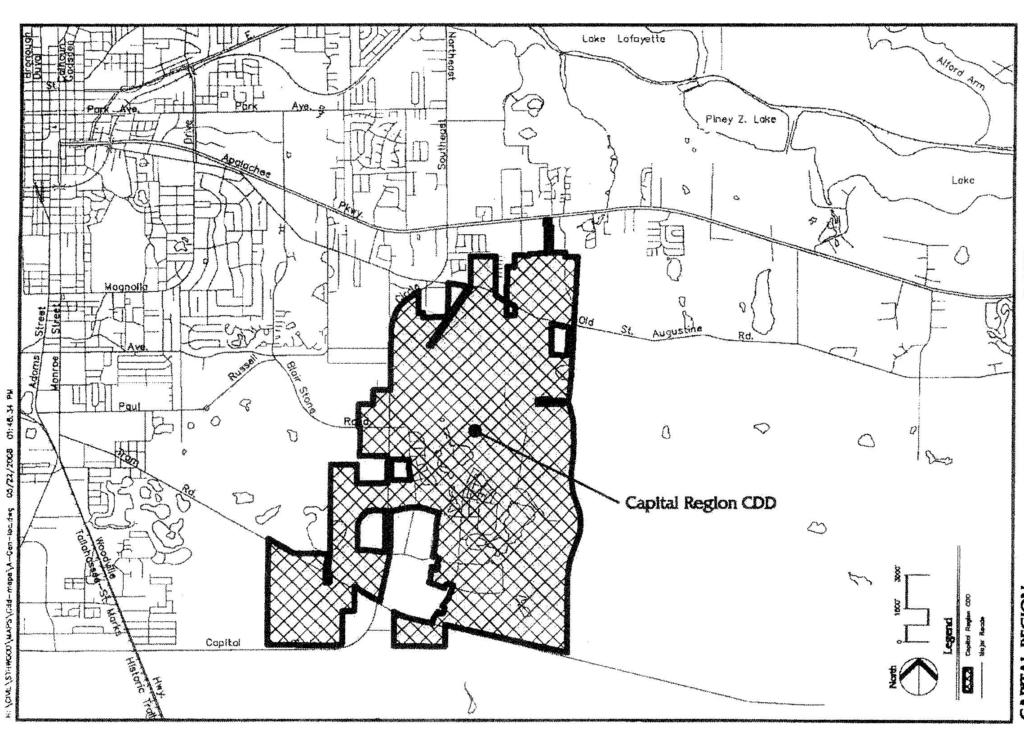 map showing CDD boundaries